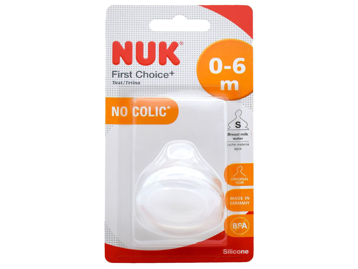 NUK First Choice Plus Θηλή Σιλικόνης Κατά Των Κολικών 1τμχ