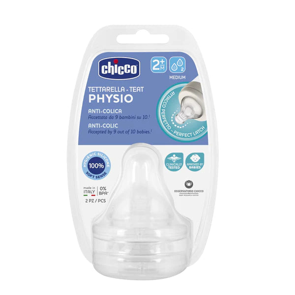 CHICCO Θηλή Σιλικόνης Physio (2τμχ)