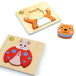 OOPS Build & Match 3D Puzzle Ξύλινο Παιδικό Παιχνίδι Παζλ, 1τμχ