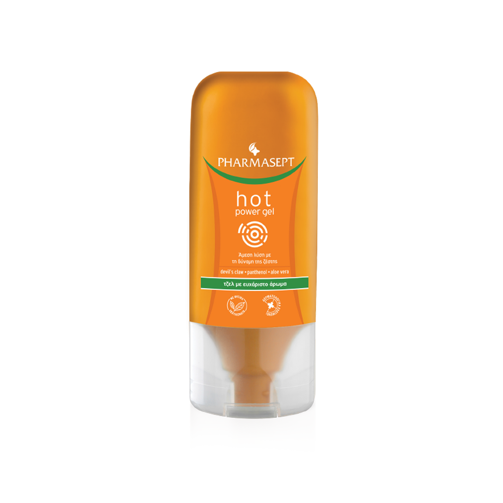 PHARMASEPT Aid Hot Power Gel 100ml (Θερμαντικό gel που προσφέρει αίσθηση ανακούφισης στα πιασμένα και κουρασμένα σημεία του σώματος με τη δύναμη της ζέστης)