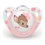 NUK Disney Bambi ορθοδοντικη πιπίλα σιλικόνης με θήκη 0-6 m , 1 τμχ