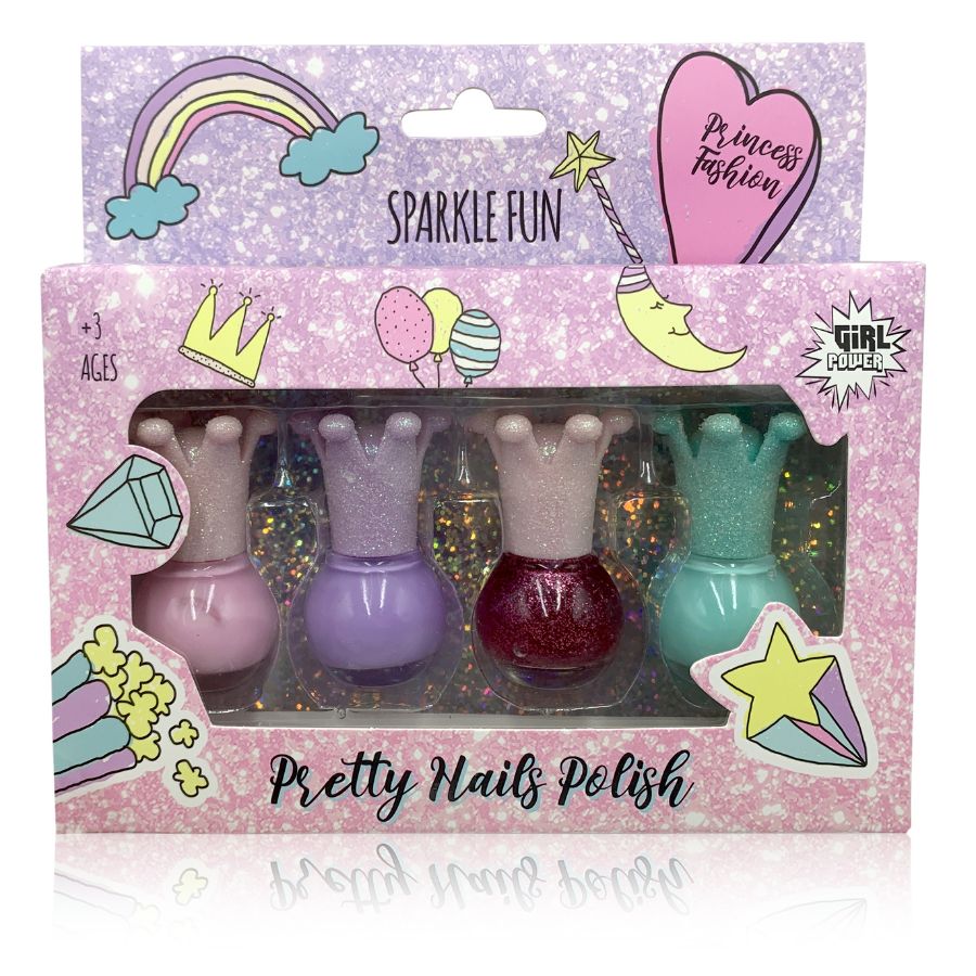POKHARA girl power gift set pretty nails 4 παιδικά μανό