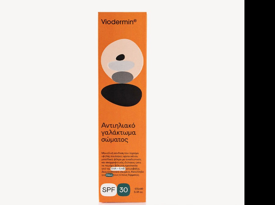 VIODERMIN Αντιηλιακό γαλάκτωμα προσώπου σώματος SPF 30