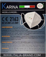 BRAND ITALIA Μάσκα προσώπου υψηλής προστασίας FFP2 , 1 τεμάχιο