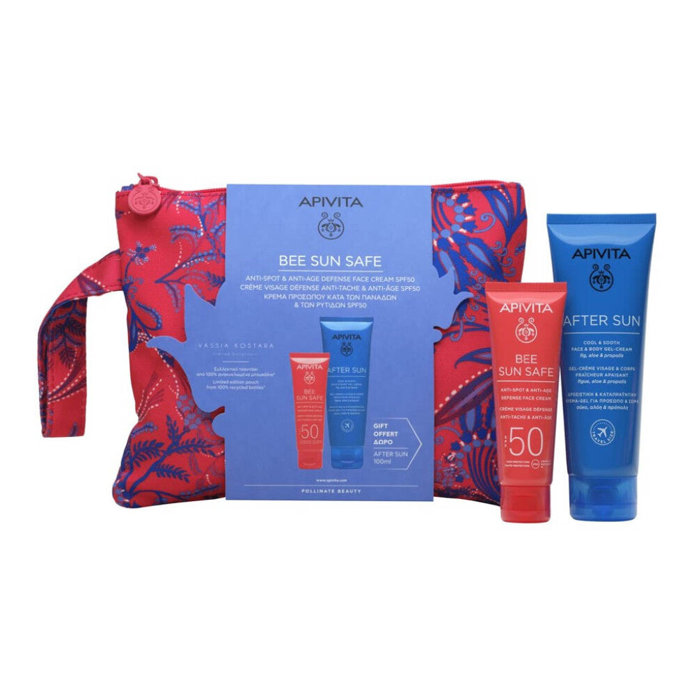 APIVITA Bee Sun Safe Promo Κρέμα Προσώπου κατά των Πανάδων & των Ρυτίδων SPF50 50ml + ΔΩΡΟ Δροσιστική & Καταπραϋντική Κρέμα-Gel για Πρόσωπο και Σώμα 100ml