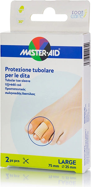 MASTER AID Tubular Toe Sleeve Προστατευτικός Σωληνοειδής Δακτύλιος , 2 τεμάχια