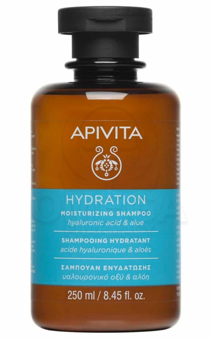 APIVITA Hydration Moisturizing Shampoo Σαμπουάν Ενυδάτωσης με Υαλουρονικό Οξύ & Αλόη 250ml