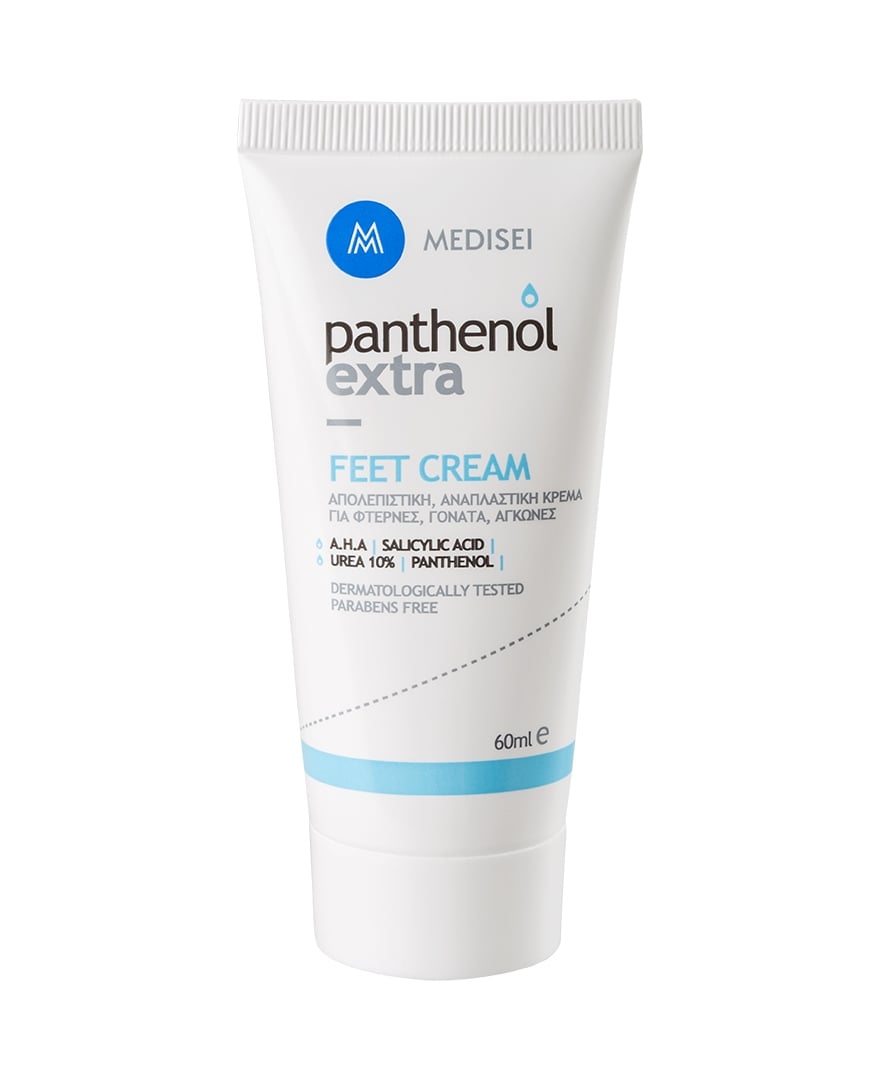 MEDISEI Panthenol Extra Feet Multi Active Cream Aπολεπιστική & Αναπλαστική Κρέμα Ποδίων, 60 ml