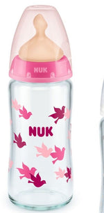 NUK First Choise LATEXμπουκάλι γυάλινο μεγάλο 0-6 m