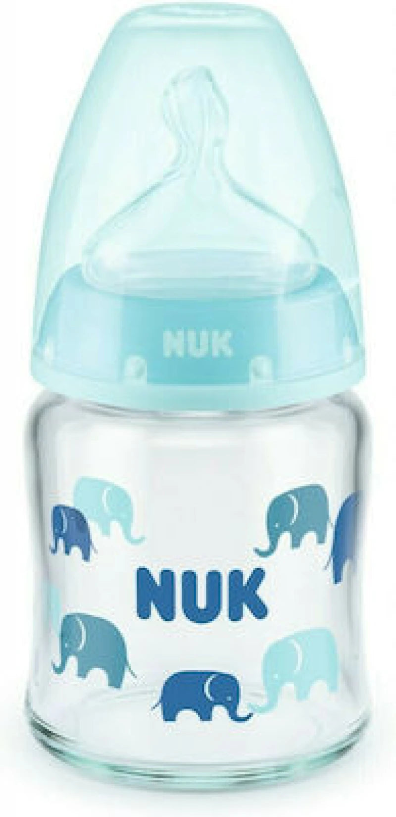 NUKFirst Choice Γυάλινο με θηλή Σιλικόνης 0-6m 120ml