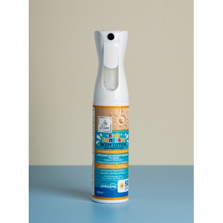 4CAREΑντηλιακό Γαλάκτωμα Σώματος Για Παιδιά spf50 300 ml