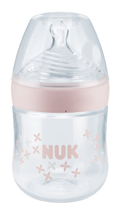 NUK Nature Sense P.P. πλαστικόΜπιμπερό Θηλή Σιλικόνης ΡΟΖ 150ml
