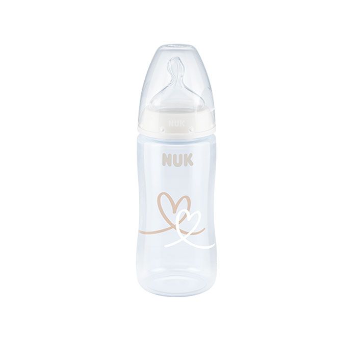 NUK First Choice Plus Πλαστικό Μπιμπερό με Θηλή Σιλικόνης 6-18m , 300ml