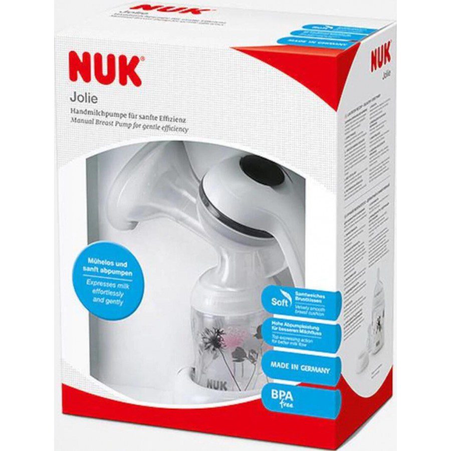 NUK Jolie Χειροκίνητο Θήλαστρο Μητρικού Γάλακτος για Ήπια Αναρρόφηση. 1τεμ