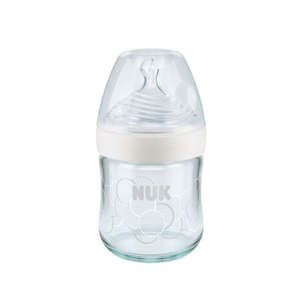 NUK Nature Sense Γυάλινο Μπιμπερό Θηλή Σιλικόνης 120ml