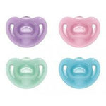 NUK Sensitive πιπίλα σιλικόνης με θήκη 6-18 m, 1 τμχ