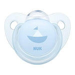NUK Rose & Blue ορθοδοντική πιπίλα με θήκη 0-6 m. 1 τμχ