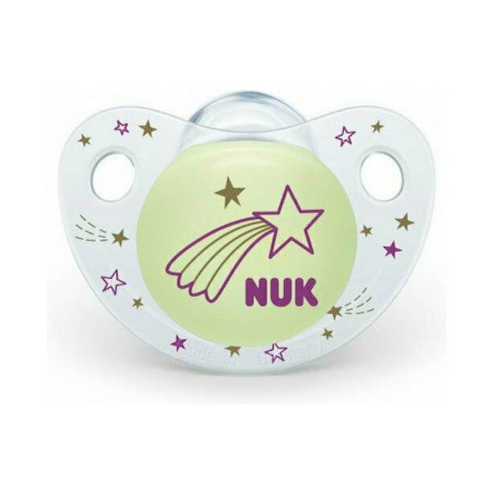 NUK Trendline Night & Day Πιπίλα Σιλικόνης με Θήκη 6-18 m, 1 τμχ