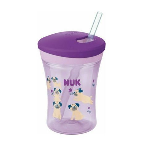 NUK Action Cup 12m+ Εκπαιδευτικό Κύπελλο με Καλαμάκι, 230ml