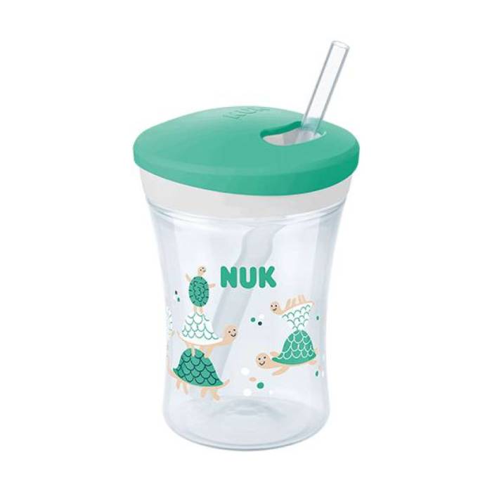 NUK Action Cup 12m+ Εκπαιδευτικό Κύπελλο με Καλαμάκι, 230ml
