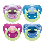 NUK Signature Night πιπιλα σιλικόνης με θήκη 6-18 m, 1 τμχ