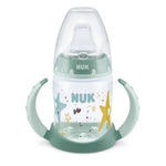 NUK Εκπαιδευτικό Μπιμπερό με Λαβές για 6-18m+ με Ρύγχος Σιλικόνης και δεικτη θερμοκρασίας 150ml