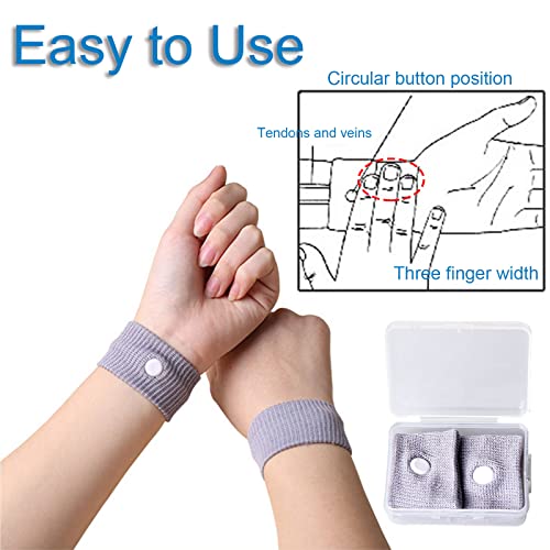 Sea Band Περικάρπιο Ενηλίκων Γκρι Κατά της Ναυτίας 2τμχ