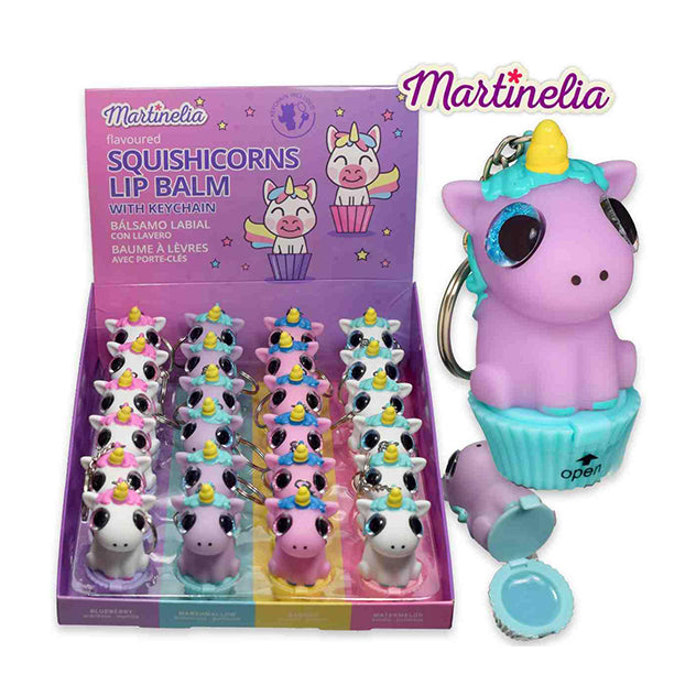 MARTINELIA squishicorns lip balm με μπρελόκ