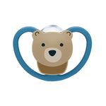 NUK Space Ζωάκια ορθοδοντική πιπίλα σιλικόνης με θήκη 0-6 m , 1 τμχ