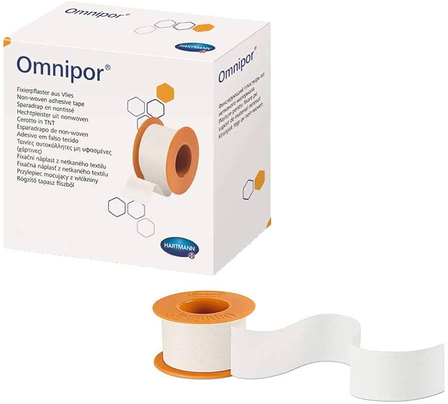 HARTMANN Omnipor ταινίες στερέωσης από λευκό μη υφασμένο υλικό 2,5cmx5m
