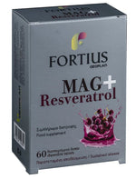 GEOPLAN Nutraceuticals Mag & Resveratrol 200mg Συμπλήρωμα Διατροφής με Μαγνήσιο & Ρεσβρατρόλη, 60 υπογλώσσια δισκία