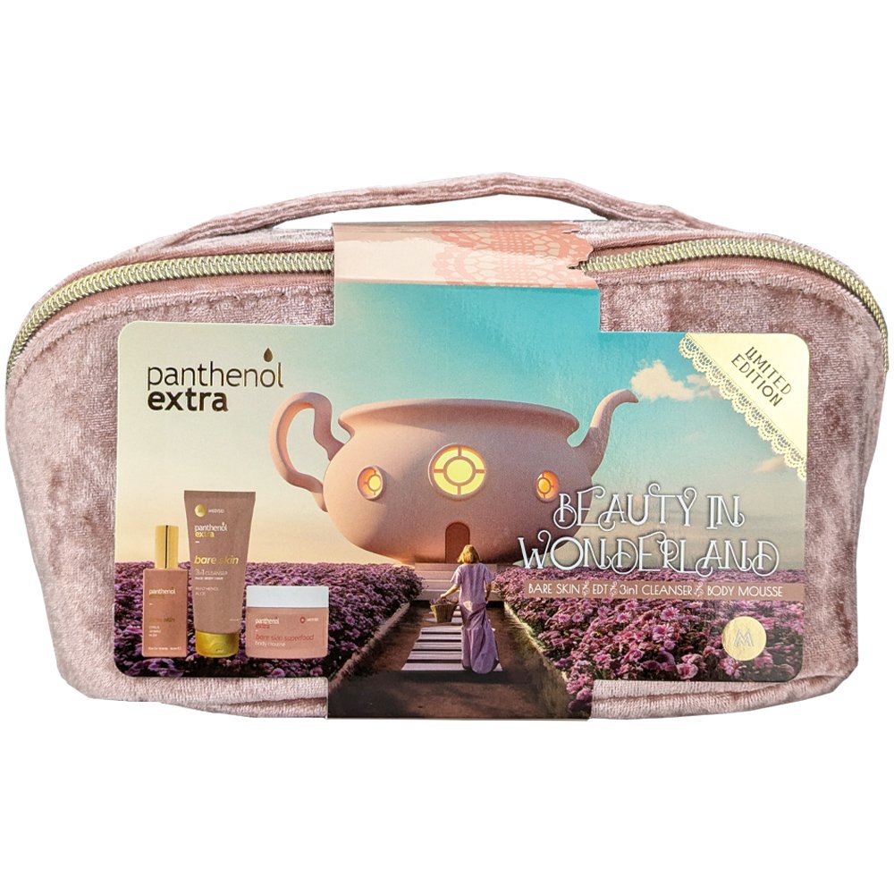 MEDISEIPromo Panthenol Extra Bare Skin Eau De Toilet 50ml & 3in1 Face, Body, Hair Cleanser 100ml & Superfood Body Mousse 100ml & Δώρο Νεσεσέρ 1 Τεμάχιο