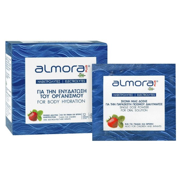 ELPEN Almora Plus 12sachets (Πόσιμο Διάλυμα Ηλεκτρολυτών για την Ενοποίηση του Οργανισμού Με Γεύση Φράουλα)