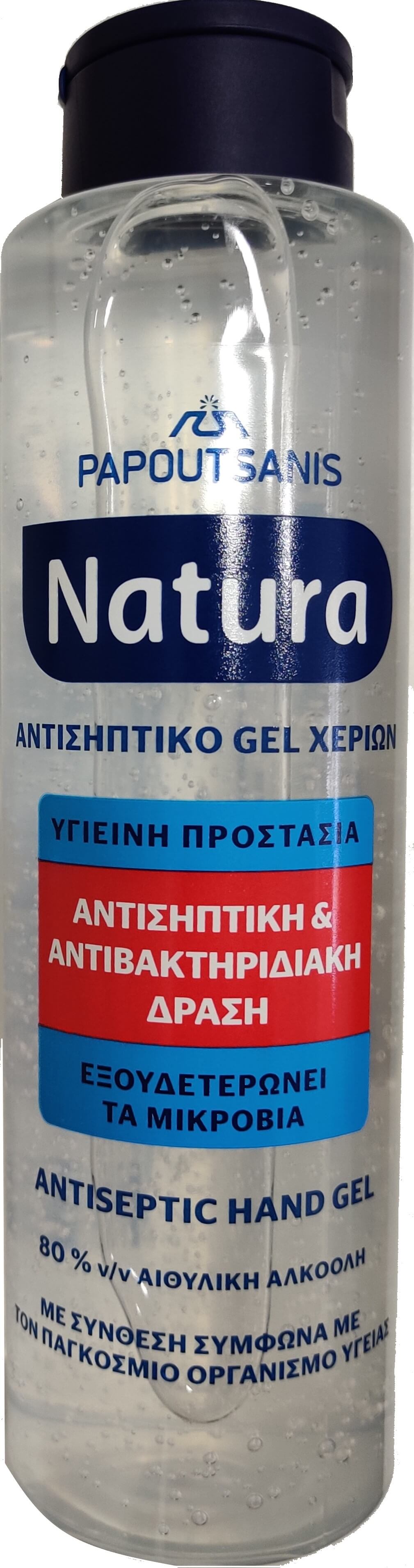 ΠΑΠΟΥΤΣΑΝΗΣ Αντισηπτικό Χεριών Natura 80% 300ml