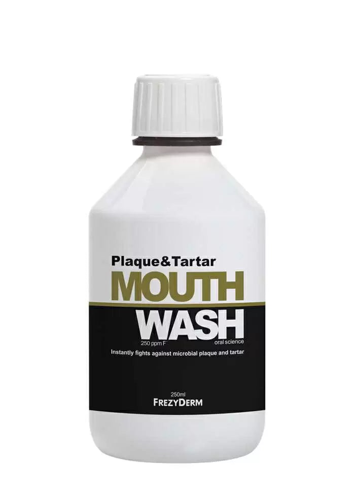 FREZYDERM Mouthwash Plaque & Tartar Στοματικό Διάλυμα για την Τερηδόνα 250ml