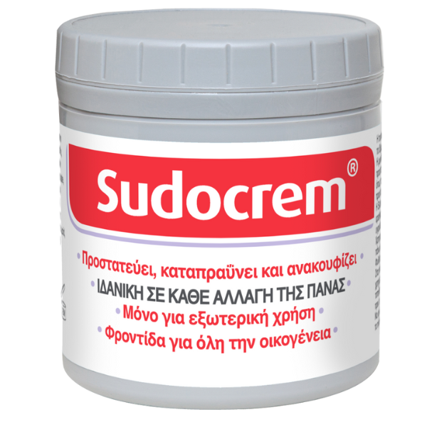 SUDOCREAM Καταπραϋντική Κρέμα Αλλαγής Πάνας με Αντιερεθιστικούς Παράγοντες, 250gr