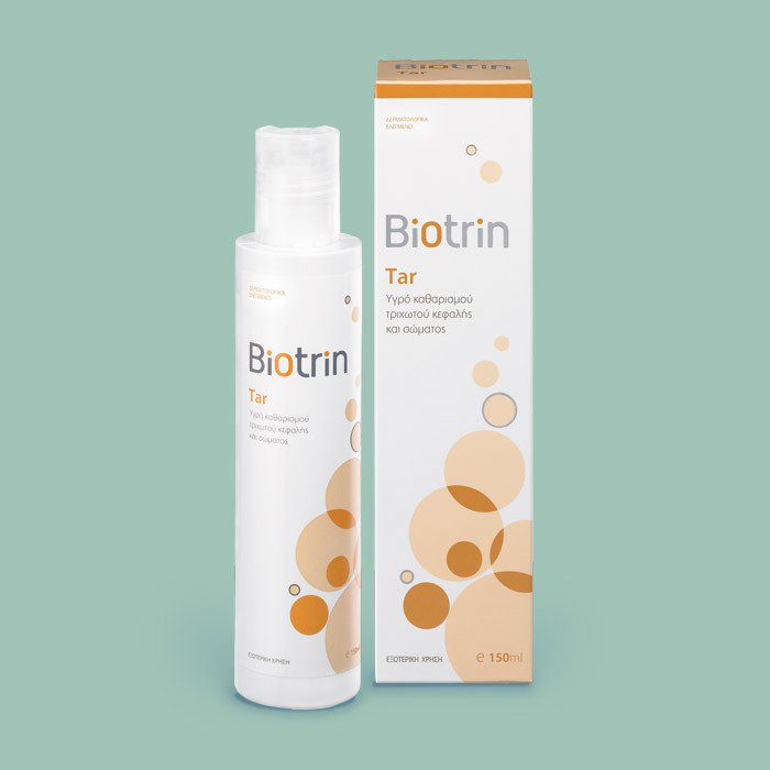 BIOTRIN Tar Υγρό Καθαρισμού Τριχωτού Κεφαλής Και Σώματος 150ML