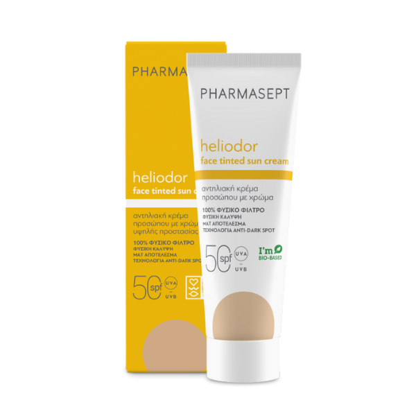 PHARMASEPT Heliodor Face Tinted Sun Cream Αντηλιακή Κρέμα Προσώπου με Χρώμα SPF50, 50ml