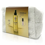 GARDEN OF PANTHENOLS Sparkle Teddy Σετ με Glow Golden Secret Shimmer Body Mist 200ml & Mini Υγρό Ματ Κραγιόν Dream Cream No.1, 2ml + Δώρο Νεσεσέρ, 1σετ