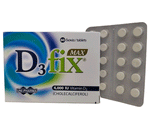 UNI-PHARMA D3 Fix Max 4000 IU Συμπλήρωμα Διατροφής Βιταμίνης D3, 60tabs