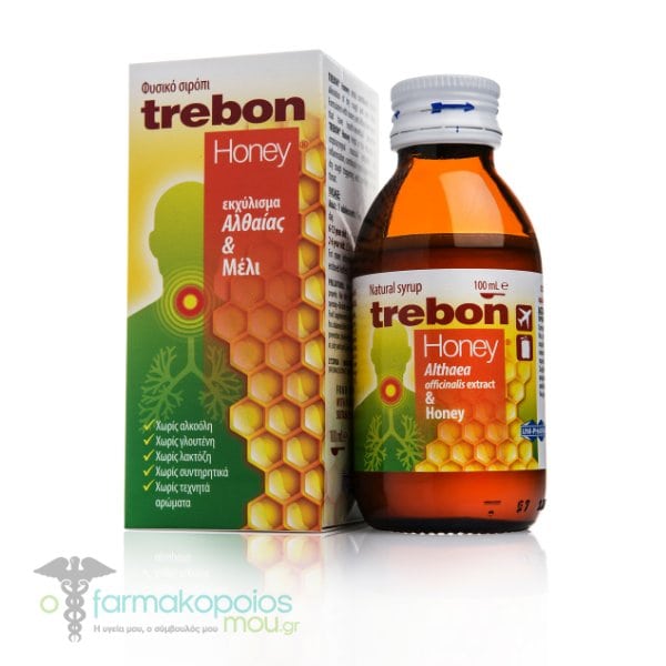 Unipharma Trebon Honey Φυσικό Σιρόπι, 100ml