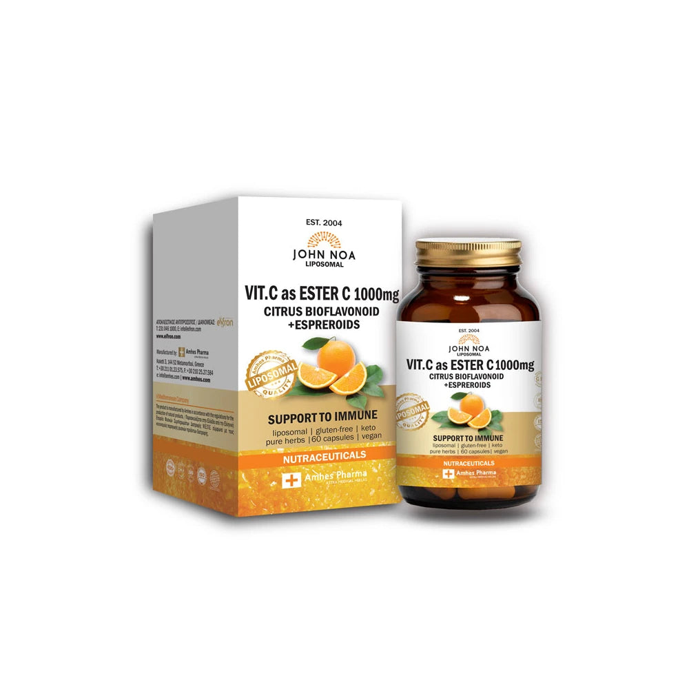 JOHN NOA Liposomal Vitamin C as Ester C 1000mg, 60 φυτικές κάψουλες