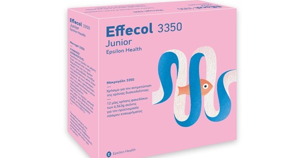 EPSILON HEALTH Effecol 3350 Junior 12 X 6,563g (χρήσιμο για την αντιμετώπιση των ετών δυσκοιλιότητας)