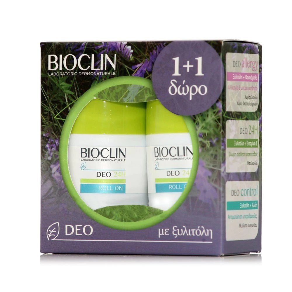 BIOCLIN Promo Deo 24h Free Alcohol Roll-on Αποσμητικό 50ml 1+1