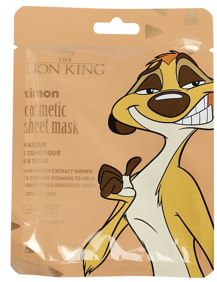 MAD BEAUTY Lion King Cosmetic Sheet Mask Ενυδατική Μάσκα Προσώπου σε Φύλλο