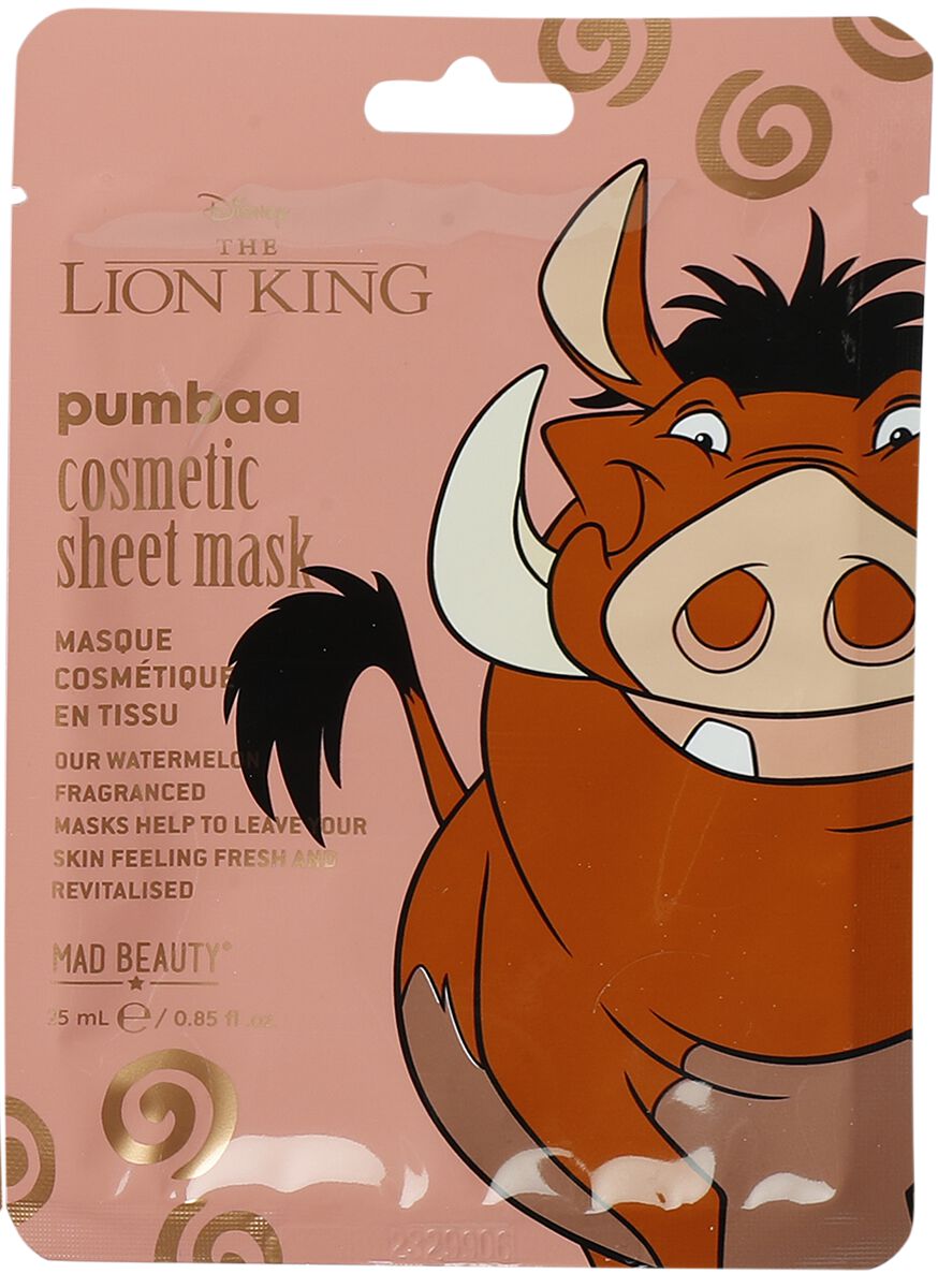 MAD BEAUTY Lion King Cosmetic Sheet Mask Ενυδατική Μάσκα Προσώπου σε Φύλλο