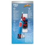 Oral-B Vitality Pro Kids Spiderman Ηλεκτρική Οδοντόβουρτσα 3 Ετών+ 1τμχ & Θήκη Ταξιδιού