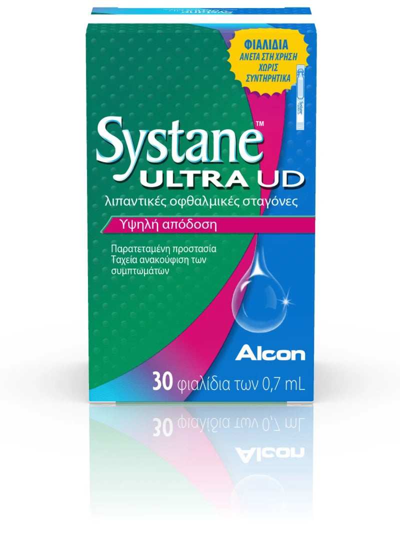 ALCON SYSTANE Ultra UD Λιπαντικές Οφθαλμικές Σταγόνες, 30 x 0,7 ml