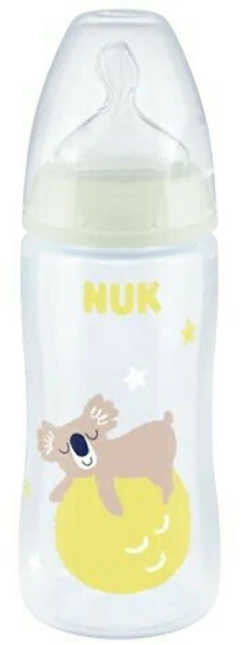 NUK First Choice Plus Night πλαστικό μπιμπερόμε θηλή σιλικόνης &Έλεγχο Θερμοκρασίας 300ml