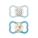 MAM Ορθοδοντικές Πιπίλες Σιλικόνης Air Night 6-16 μηνών, 2τμχ